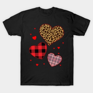 Leopard Heart Valentine's Day Partner Gift T-Shirt